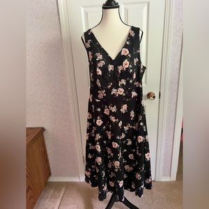 Torrid floral plus size kneelength, A-line dress